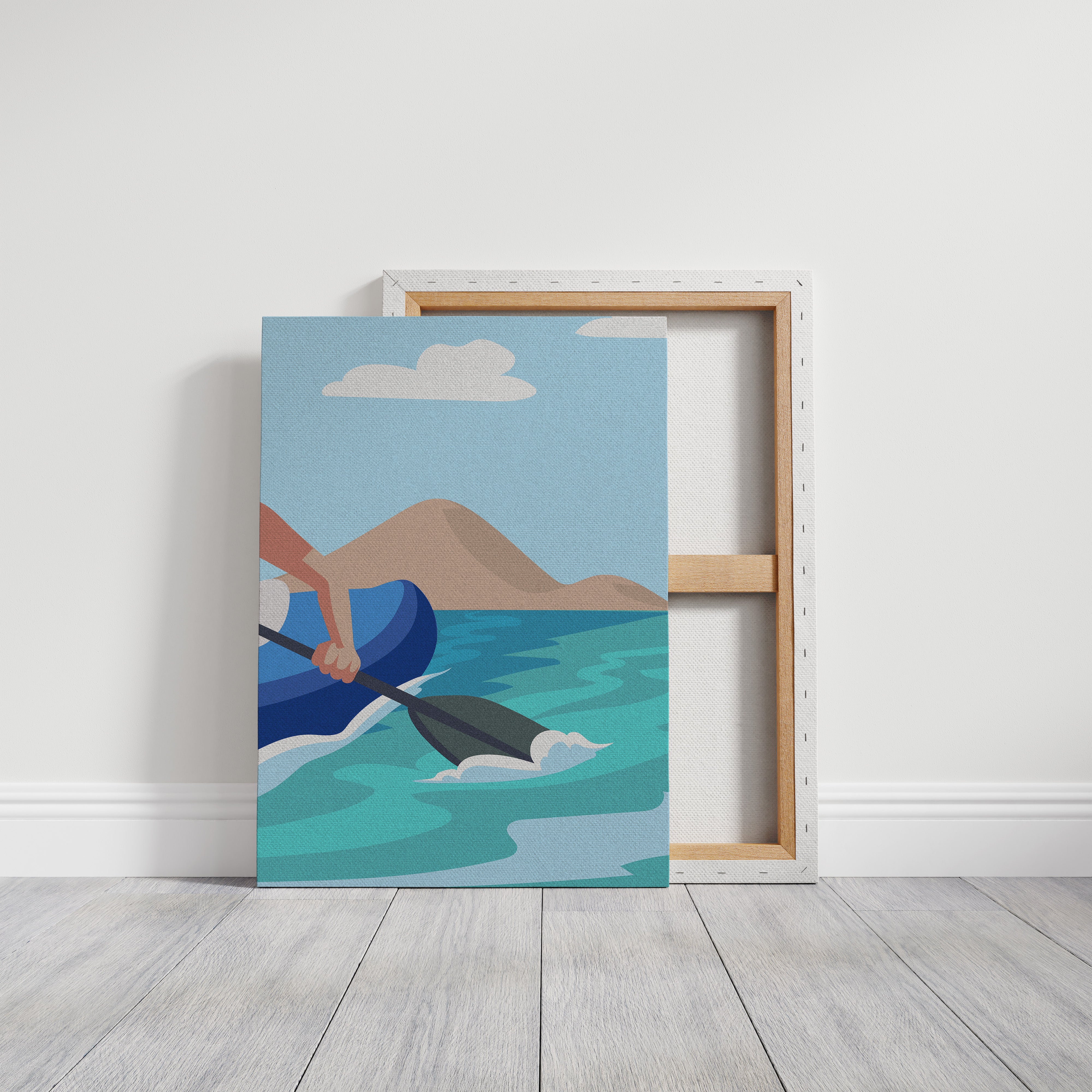 Paddle Through Mountain Lake Serenity