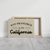 San Francisco California Est 1776