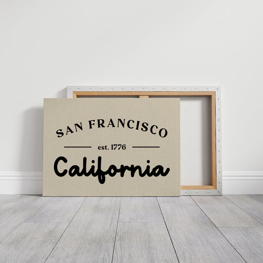 San Francisco California Est 1776