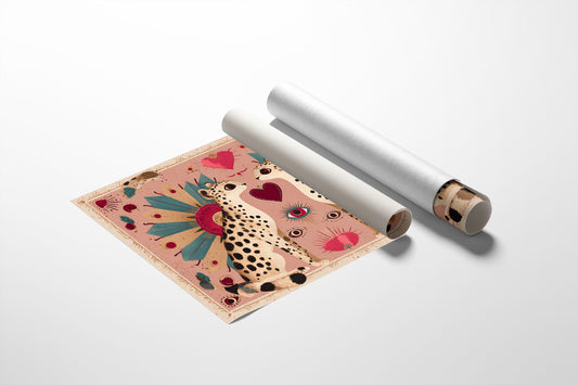 Twin Leopards Share One Heart