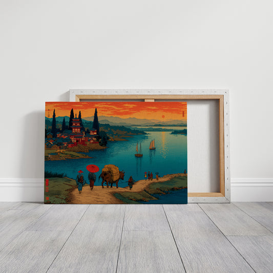 Travelers Follow Ancient Harbor Roads