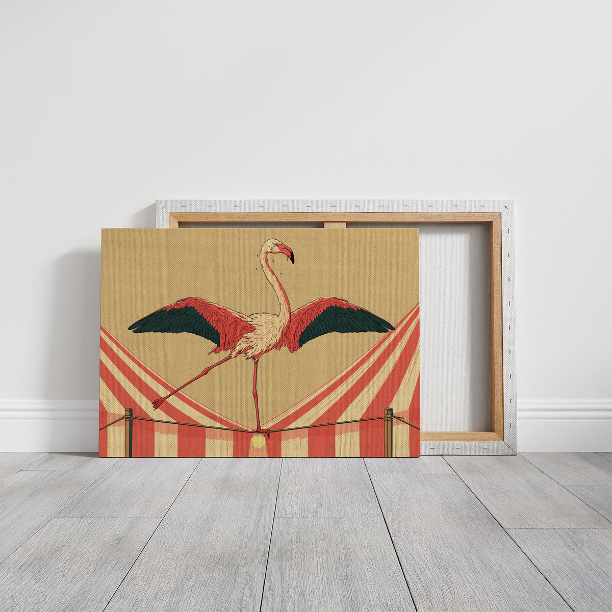 Flamingo Tightrope Circus Act