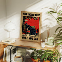 You Should Rest While You Can, Grim Reaper Wall Art
