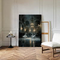 Glistening Steps Under Crystal Light