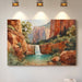 Sacred Waters Between Red Cliffs