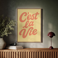 C’est La Vie Retro Wall Art