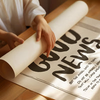 Divine Message in Rustic Typography