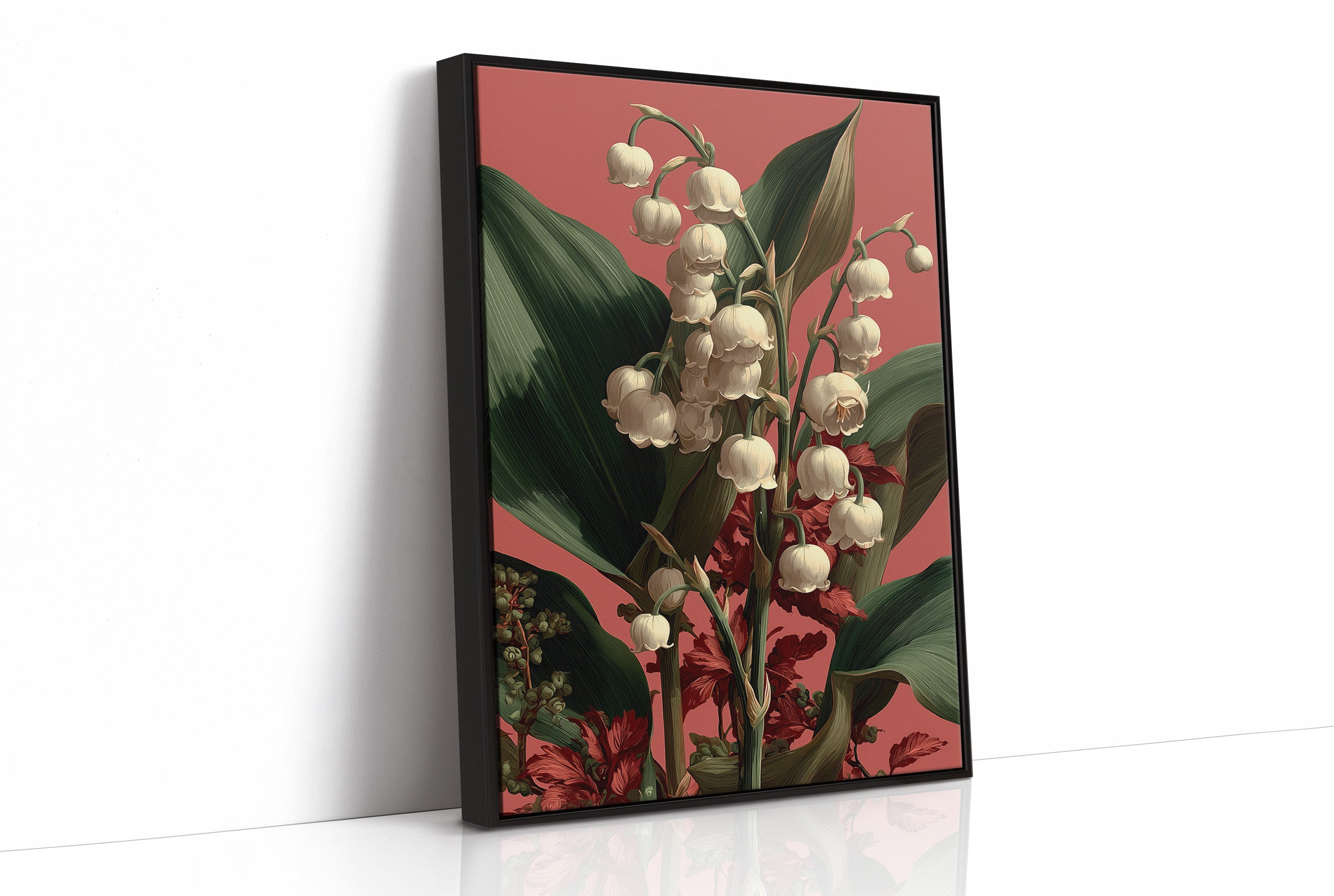 Lily of the Valley in Coral