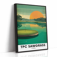 Island Green at Sunset