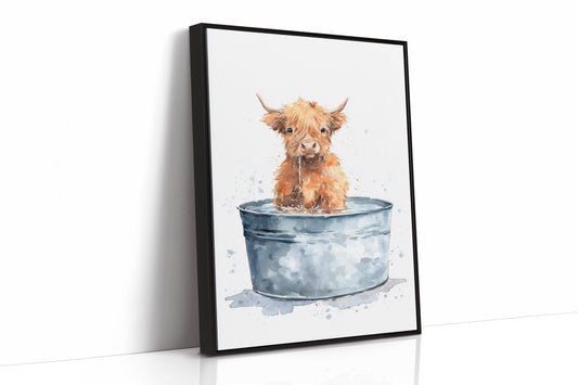 Little Highland in a Tin Bath