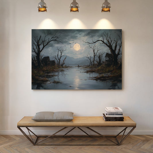 Moonlit Reflections on Forgotten Lands