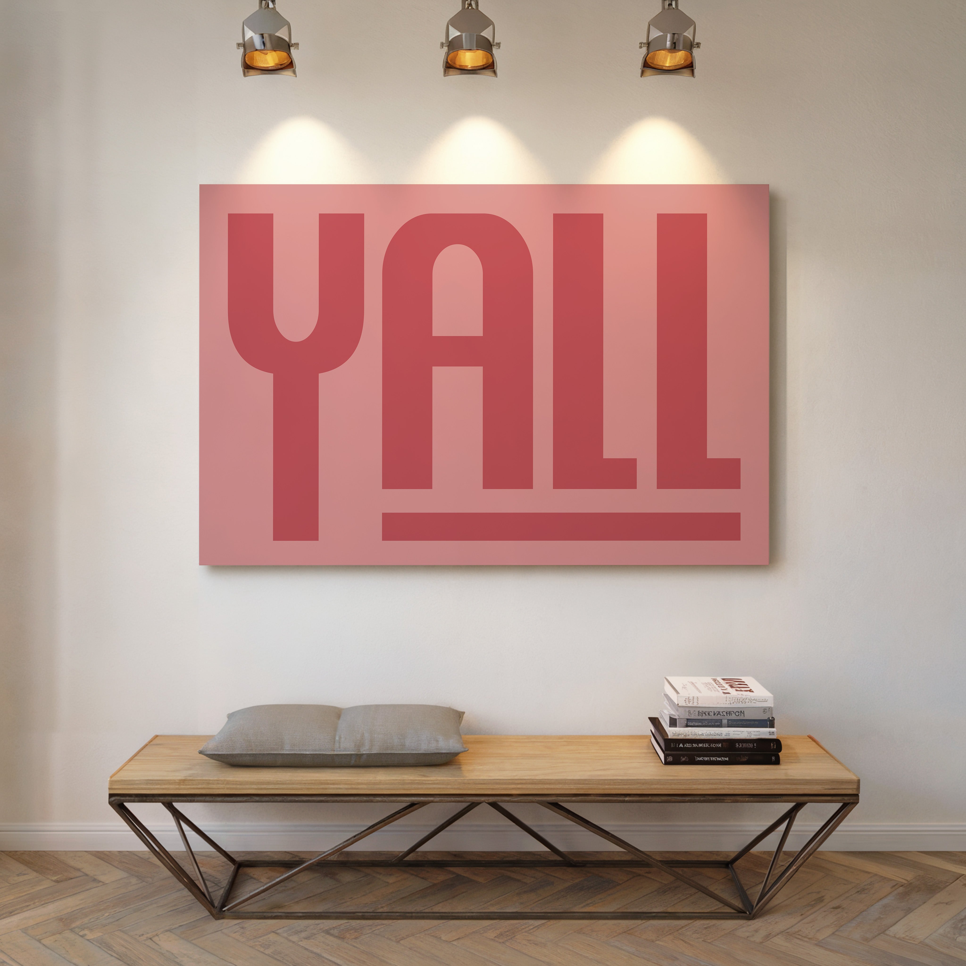 Yall Southern Charm Print in Pink