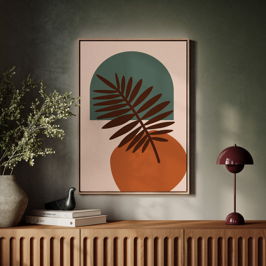 Foliage Dances Against Soft Canvas