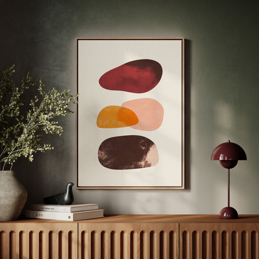 Autumn Stones Float In Morning Light