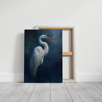 Midnight Watcher Against Indigo Depths