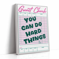 You Can Do Hard Things Guest Check