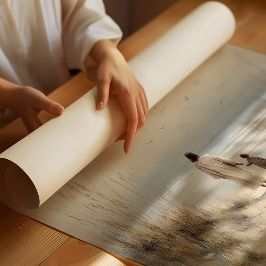 Footprints Lead To Ocean Promise