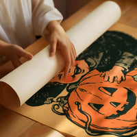 Vintage Halloween Child Pumpkin