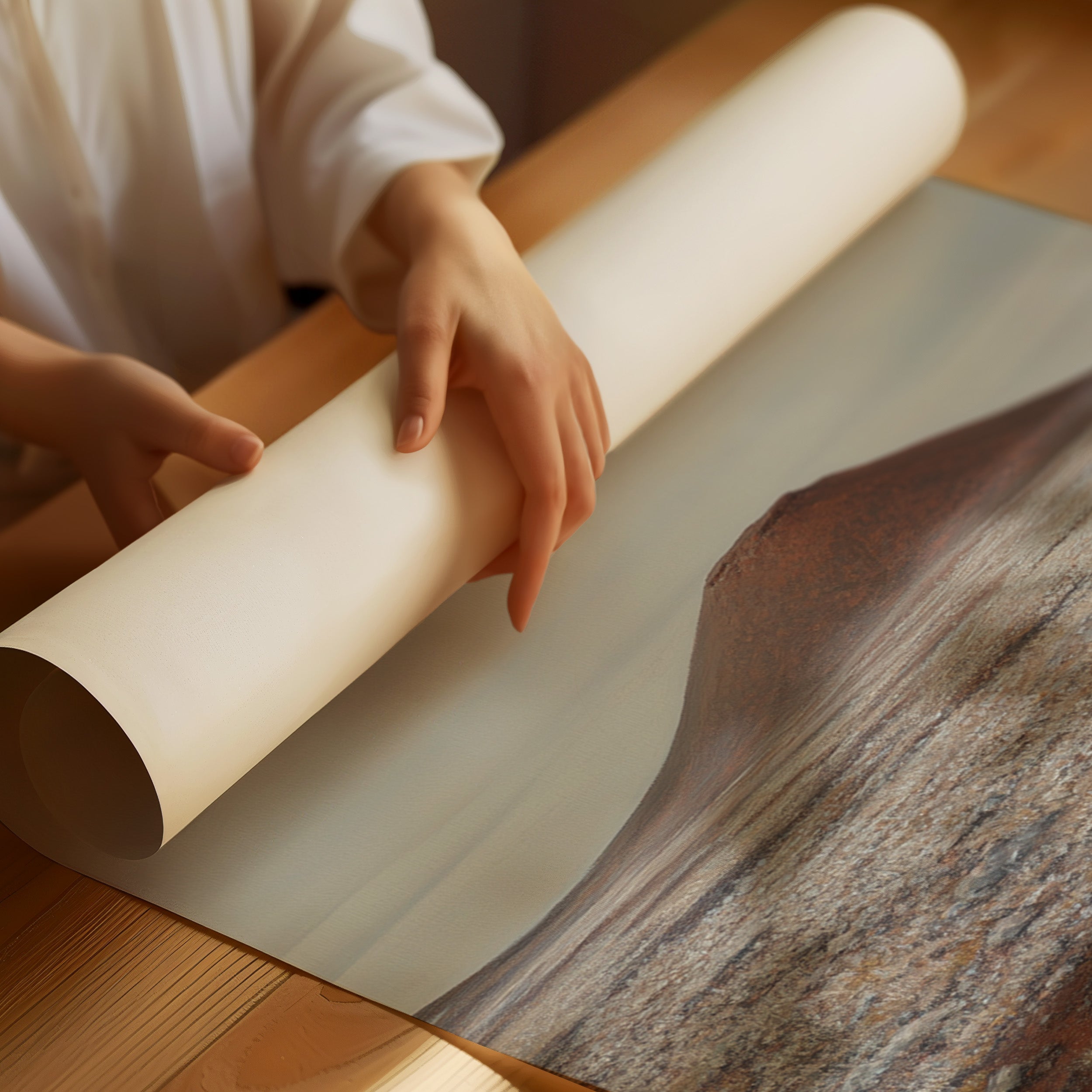 Solitary Peak In Rust And Stone