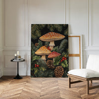 Enchanted Mushroom Forest Print - Woodland Holiday Decor - Gallery Canvas image 14