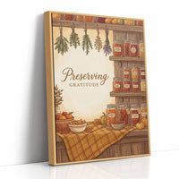 Preserving Gratitude: Pantry Fully Stocked Till Spring