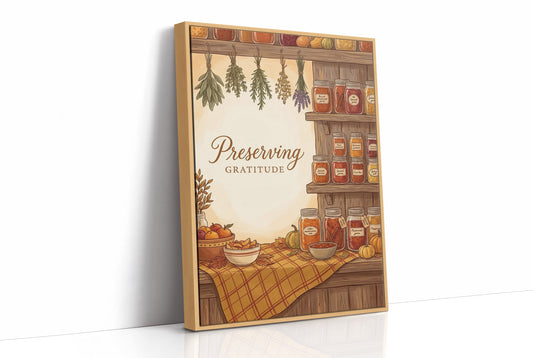 Preserving Gratitude: Pantry Fully Stocked Till Spring
