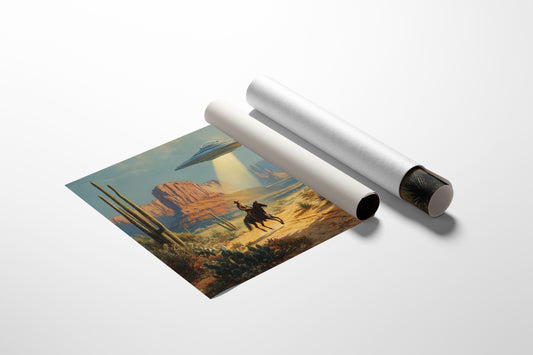 Cosmic Cowboys Meet Desert Light