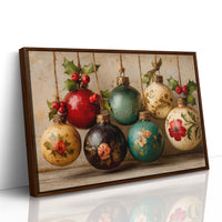 Holly Berries and Painted Baubles