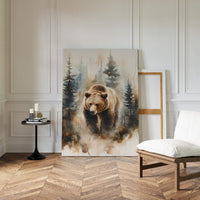 Majestic Bear Watercolor Print - Nature Wildlife Art - Gallery Canvas image 14