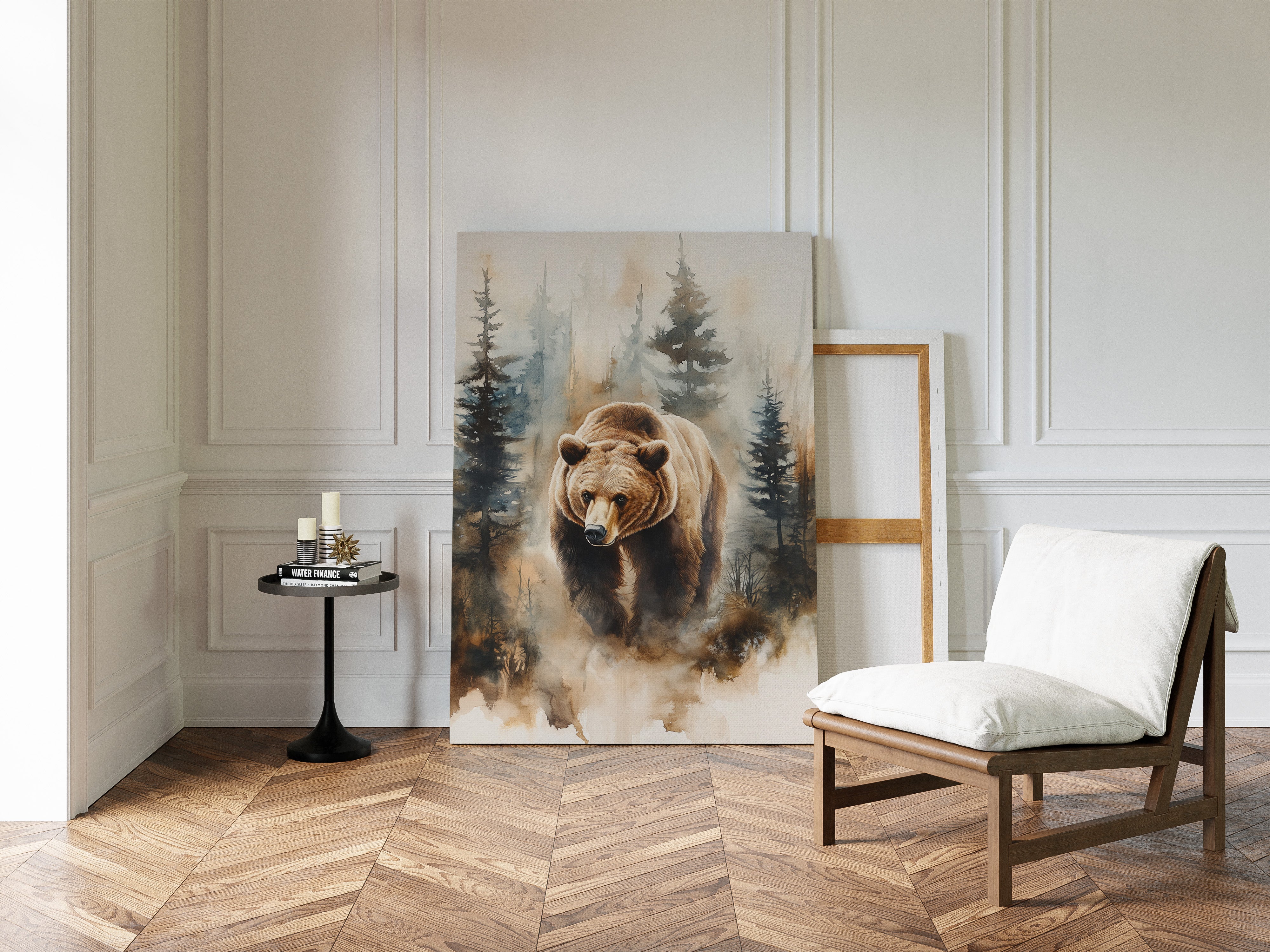 Majestic Bear Watercolor Print - Nature Wildlife Art - Gallery Canvas image 14