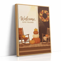 Welcome, Give Thanks: Pumpkins Holding the Seats
