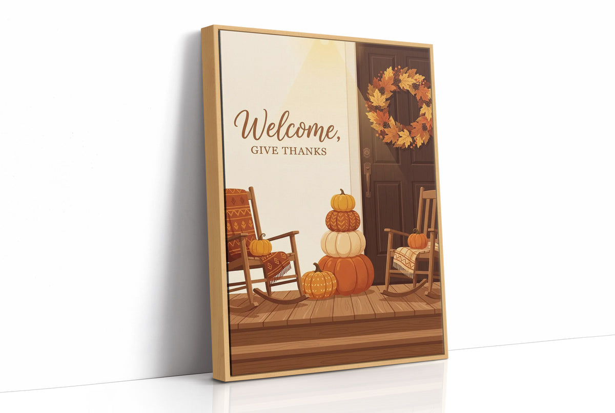 Welcome, Give Thanks: Pumpkins Holding the Seats