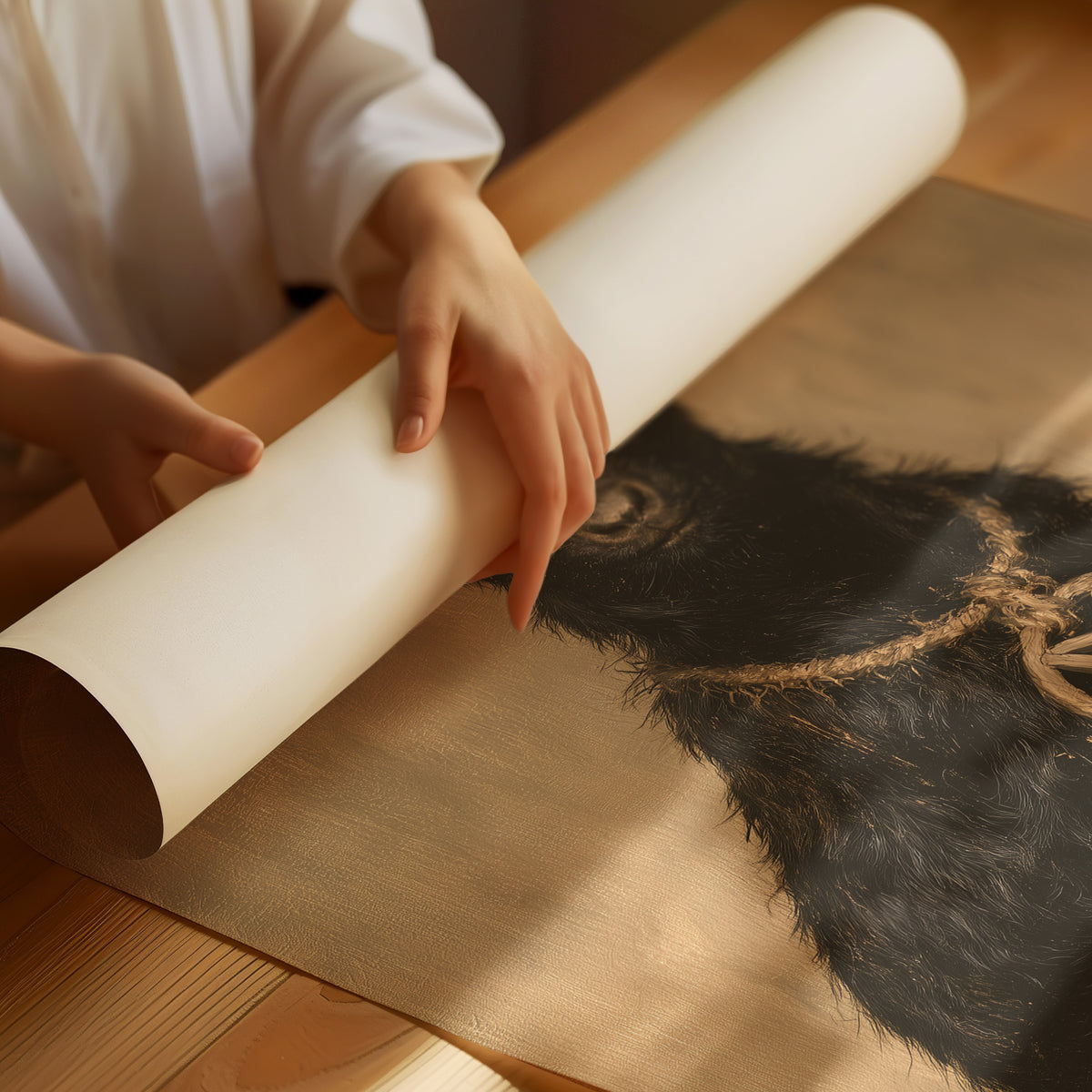 Occult Black Goat Portrait
