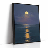 Golden Path Across Midnight Waters