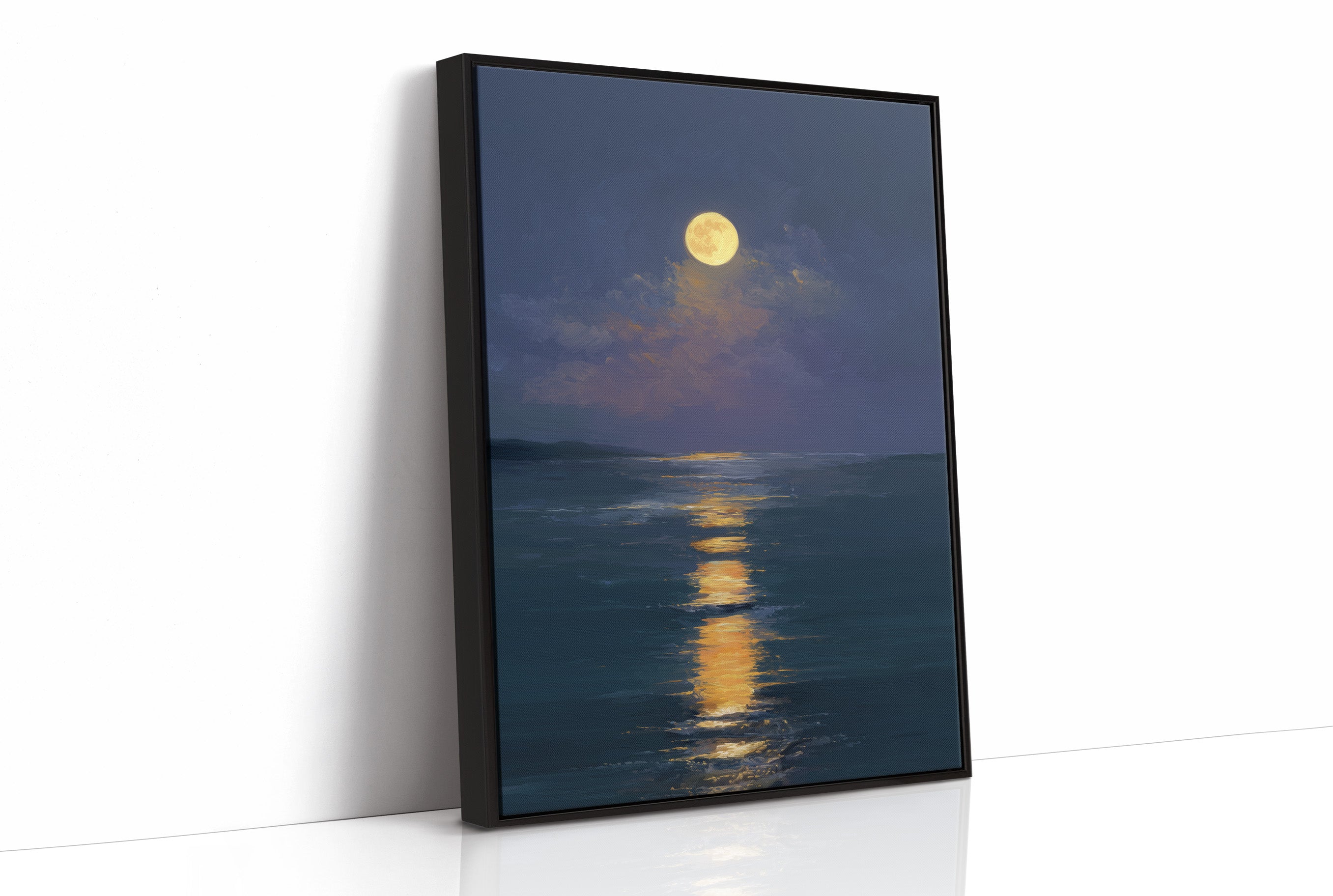 Golden Path Across Midnight Waters