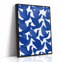 Cobalt Doves Take Flight Together