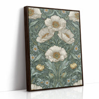 Delicate Blossoms on Verdant Background