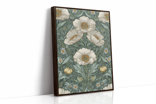 Delicate Blossoms on Verdant Background