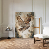 Majestic Owl Watercolor Print - Nature Wildlife Art - Gallery Canvas image 14
