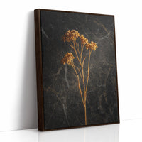 Golden Blooms Against Timeless Stone