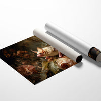 Pale Bat Among Vintage Blooms