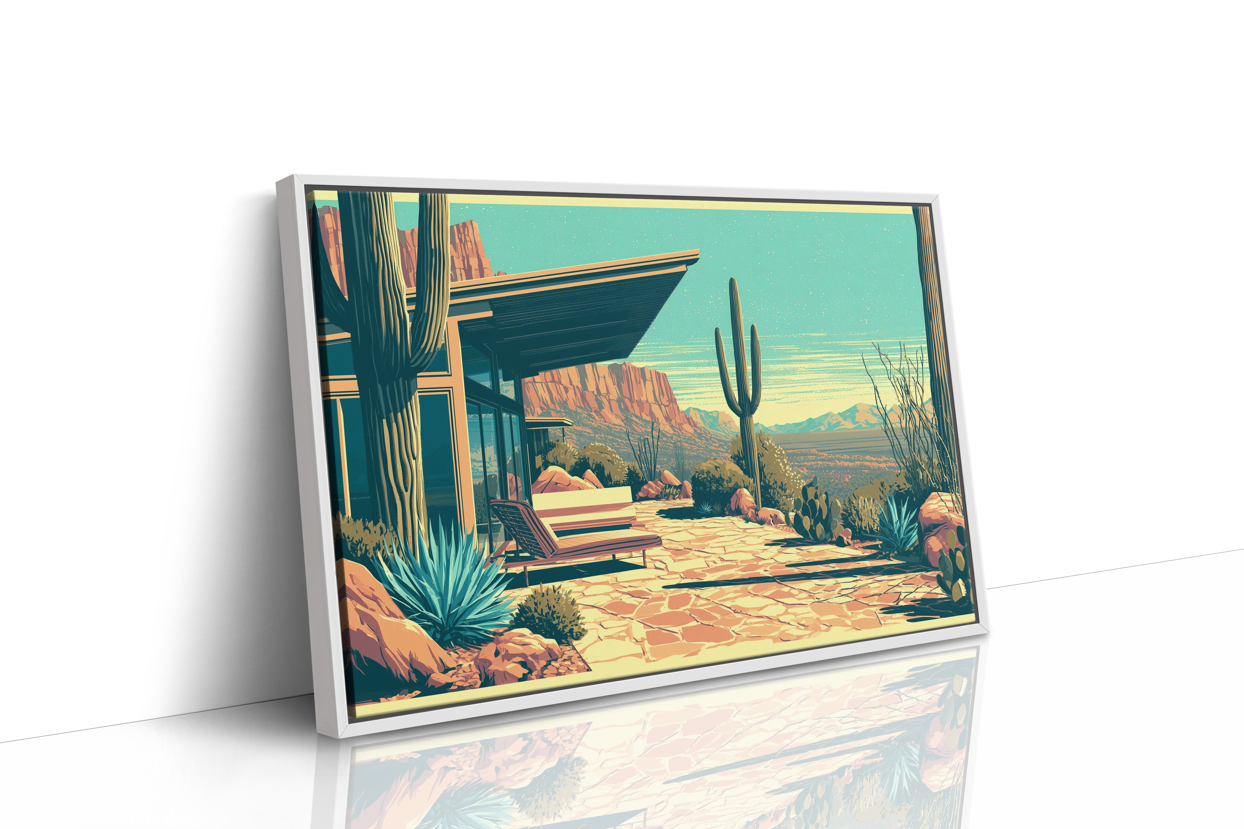 Canyon View, Mid-Century Patio