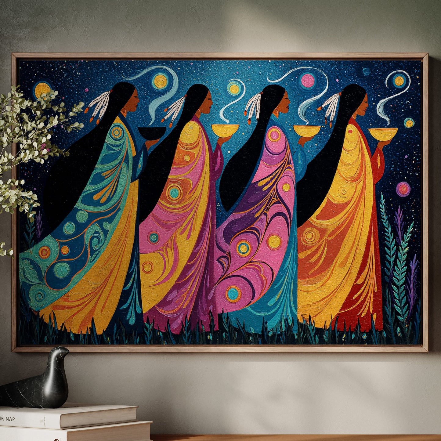 Sacred Stars Dance Through Night