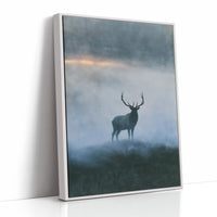 Elk on the Misty Ridge