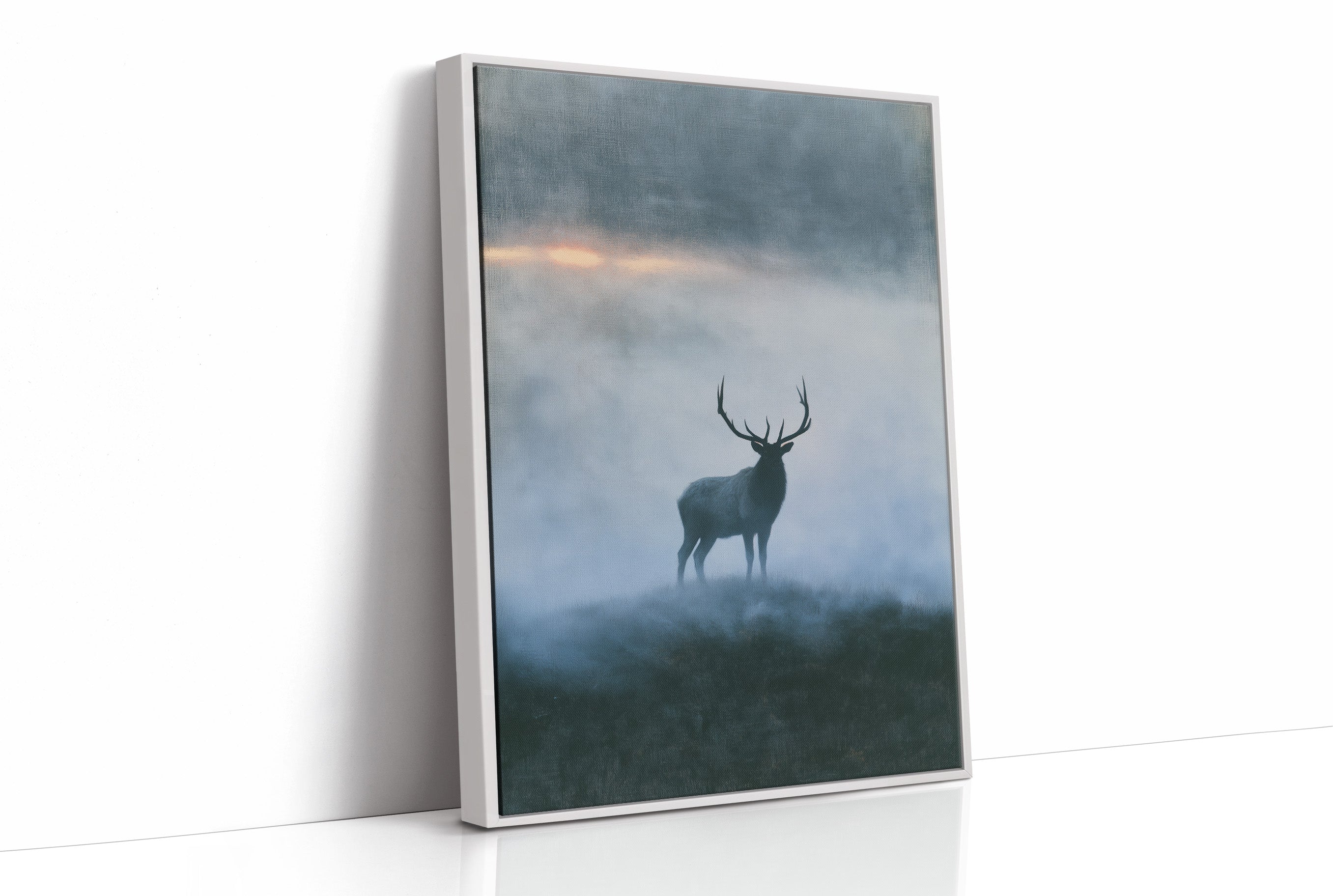 Elk on the Misty Ridge