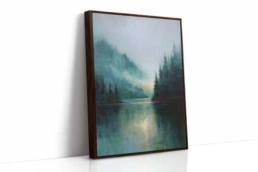 Mist Enfolds the Silent Lake
