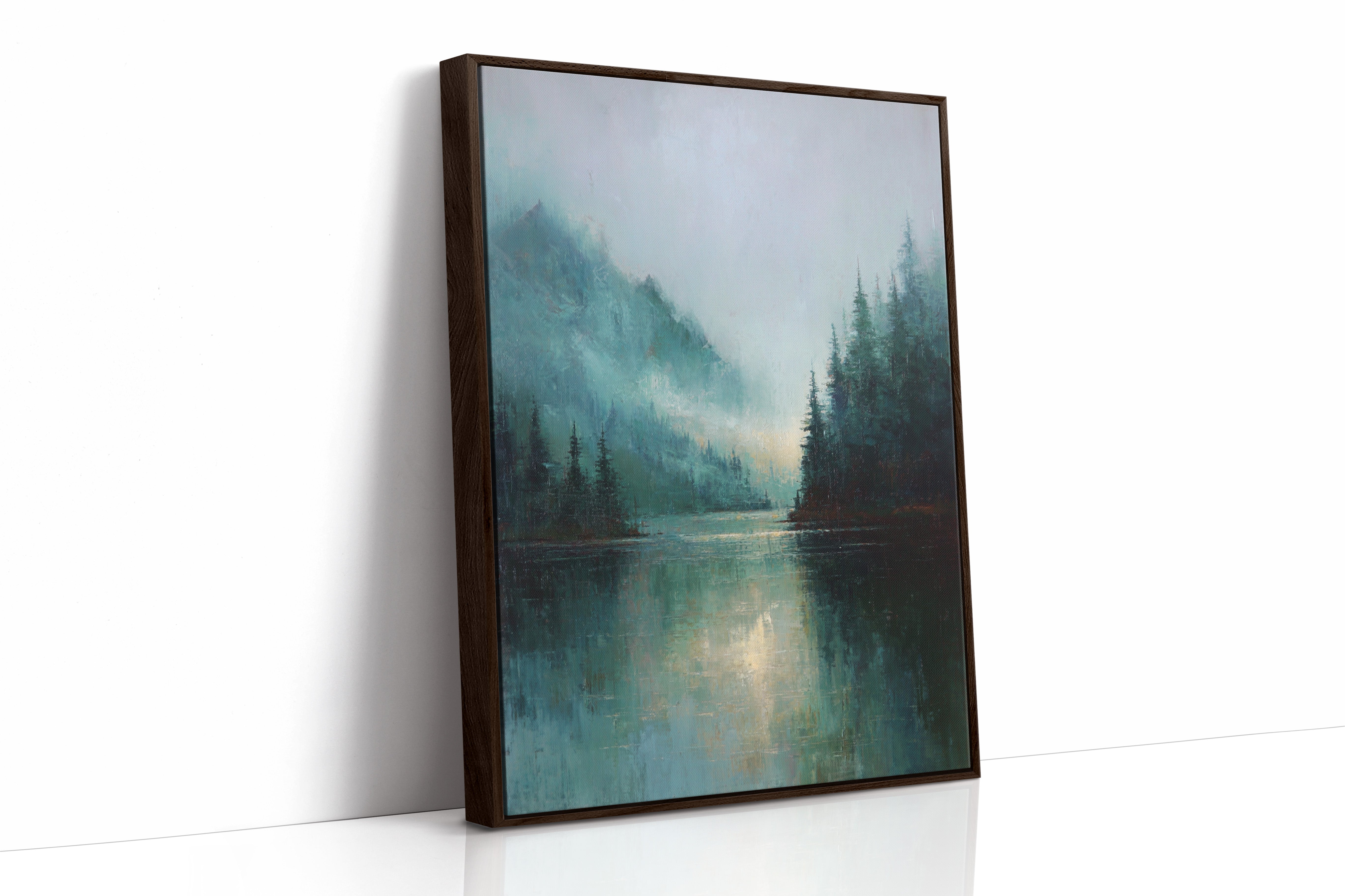 Mist Enfolds the Silent Lake