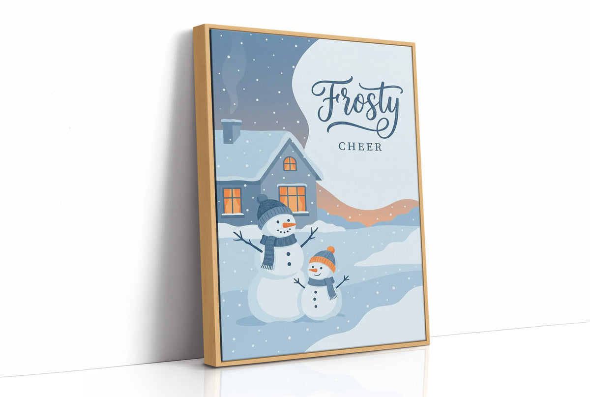 Frosty Cheer: Snow Family Portrait