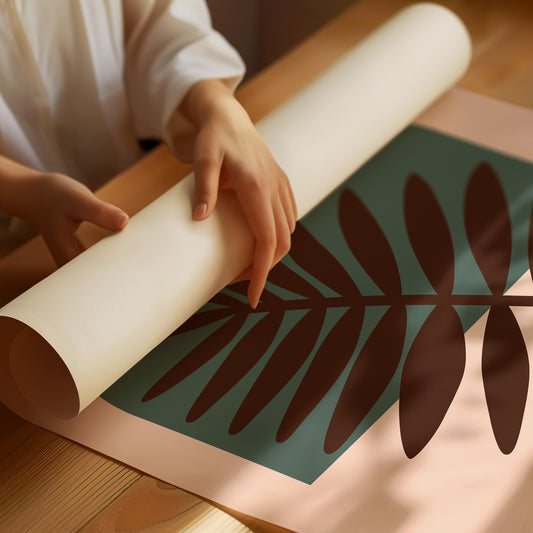 Foliage Dances Against Soft Canvas