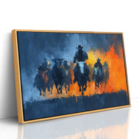 Cattle Drive Through Fire